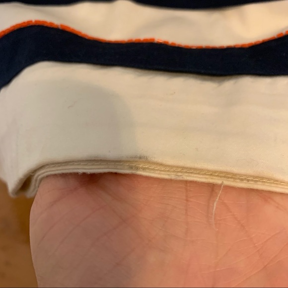 Orange and Navy Anthropologie Dress - Picture 6 of 8